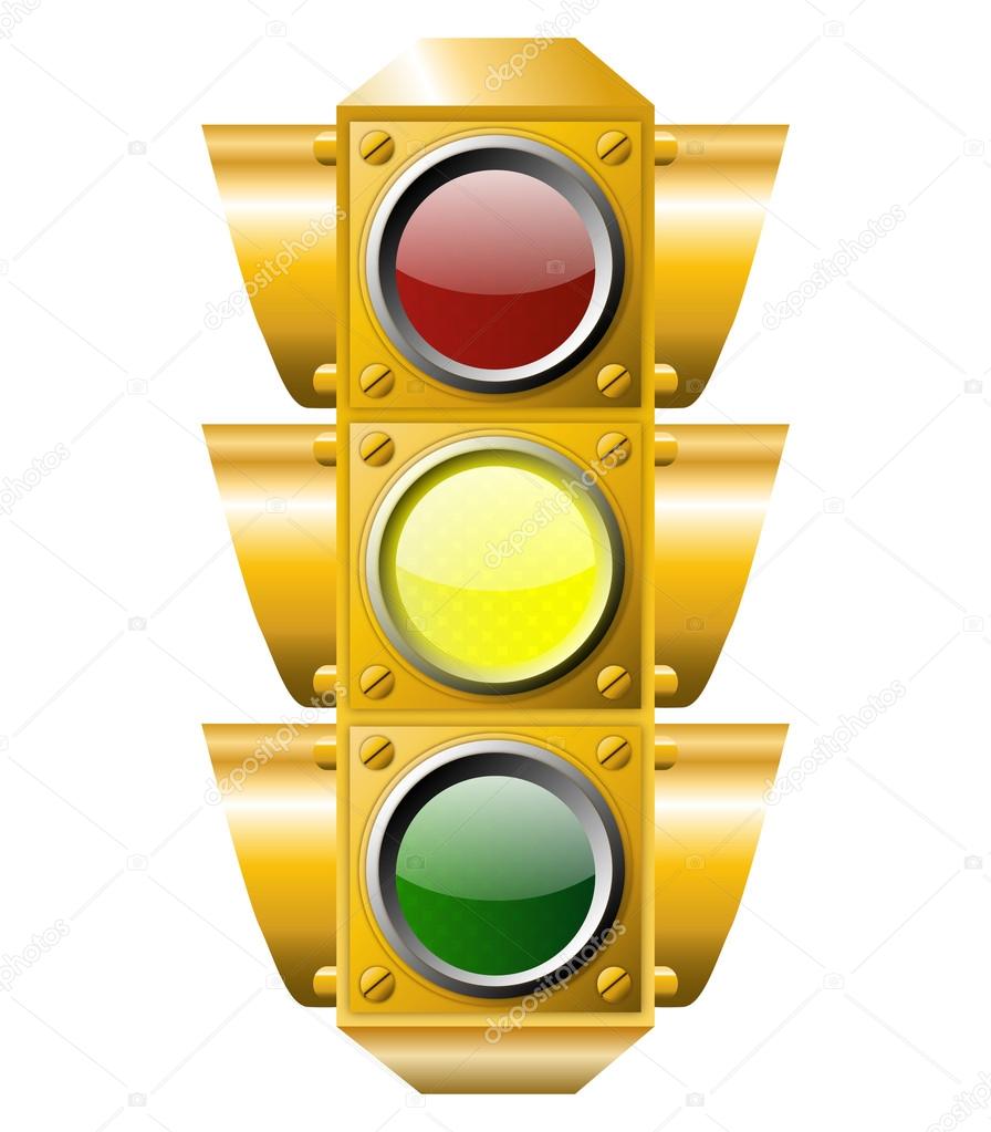 traffic lights yellow